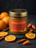 Orangenfunke, Aufstrich aus Orange, Zimt und Scotch Bonnet, 220-g-Glas, Symbolbild