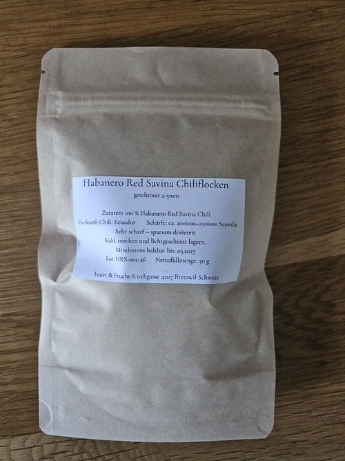 Habanero Red Savina Chiliflocken